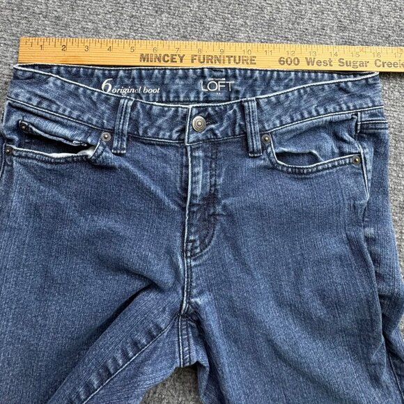 Ann Taylor Loft Jeans Womens 6 Original Bootcut 31.5L Causal Cowgirl Western - Picture 9 of 12